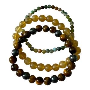 Handmade Crystal Beaded Bracelet Set